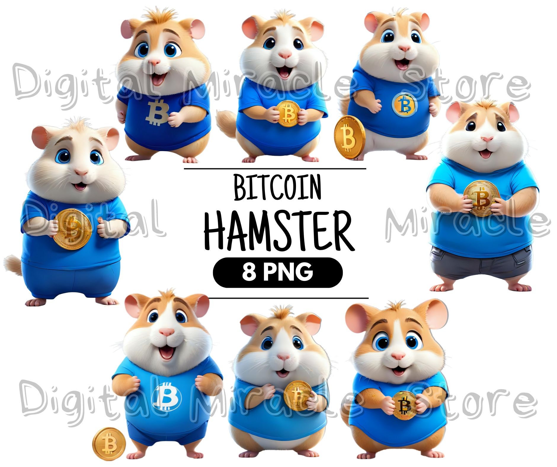 ビットコインを持つハムスター、ビットコイン PNG、ハムスター ビジネスマン、コンバット、服を着たハムスター、面白いハムスター、漫画ハムスター、暗号  PNG、昇華 - Etsy 日本