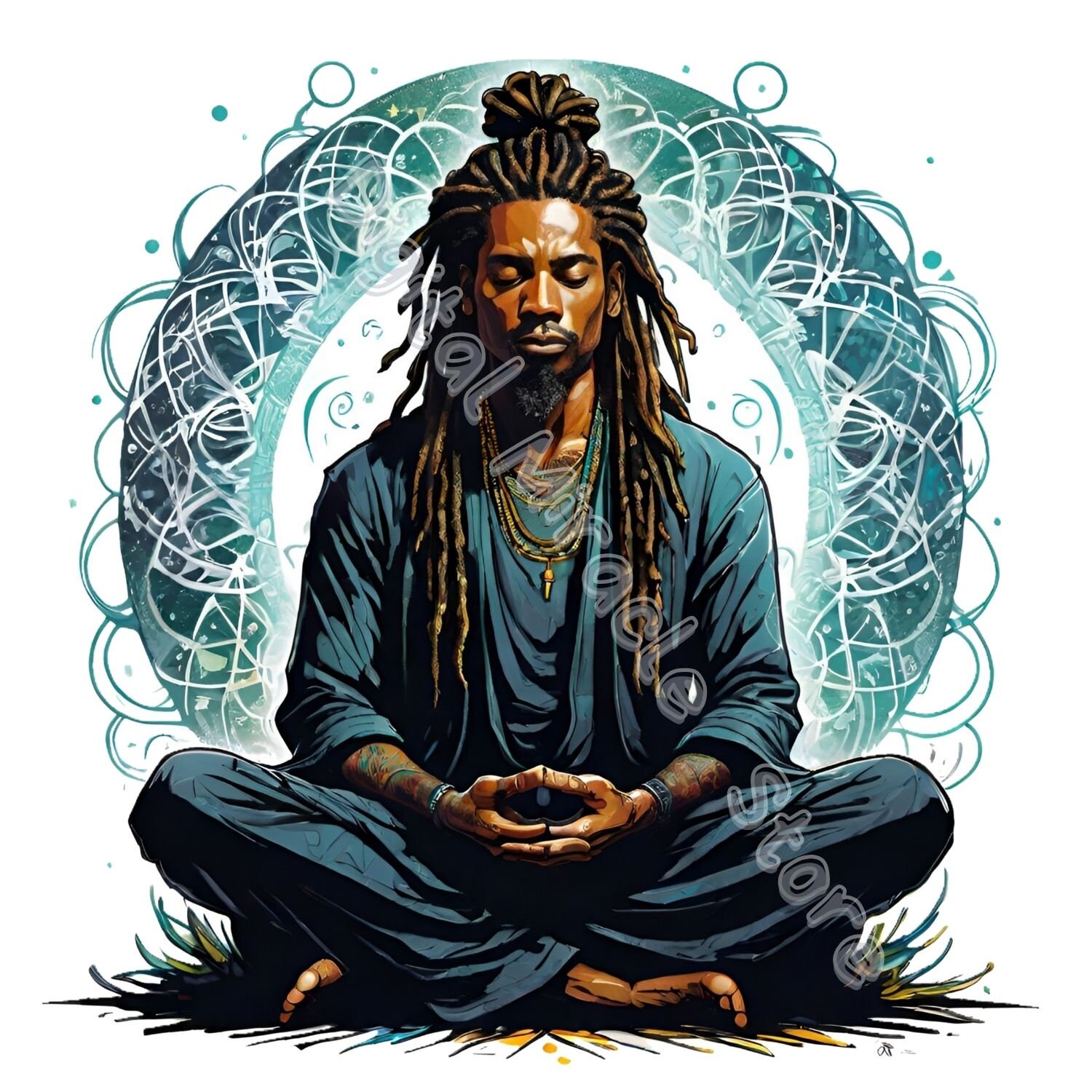 Meditation PNG, Meditating Man, Rasta PNG, Yoga Clipart, Spiritual Mens ...