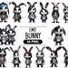 Emo Bunny PNG, Bunny Clipart, Emo Rabbit, Gothic Bunny, Punk Bunny ...