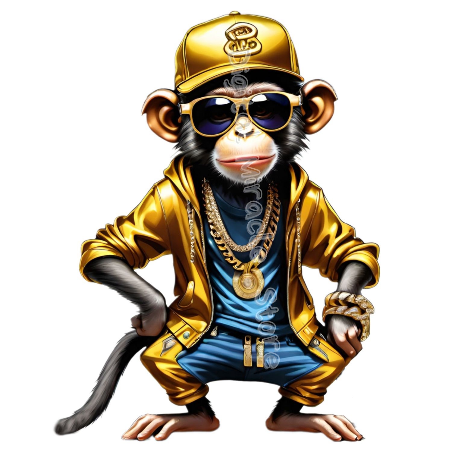 Hip Hop Monkey, Cool Monkey PNG, Monkey Clipart, Monkey With Hat, Money ...
