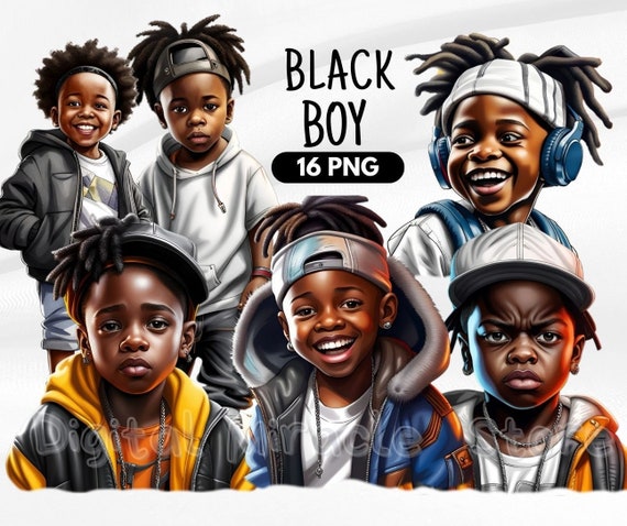 Black Kids PNG, Black Boy PNG, Afro Boy, Black Boy Joy, Cute Black Boy, Little Boy Clipart, Black Boy Clipart, Black Boy Magic PNG