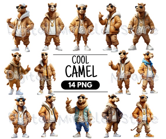 Cool Camel With Sunglasses, Funny Camel, Hip Hop Camel, Streetwear