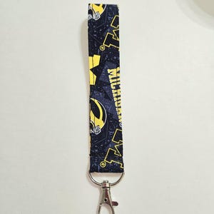 University of Michigan Handmade Wristlet