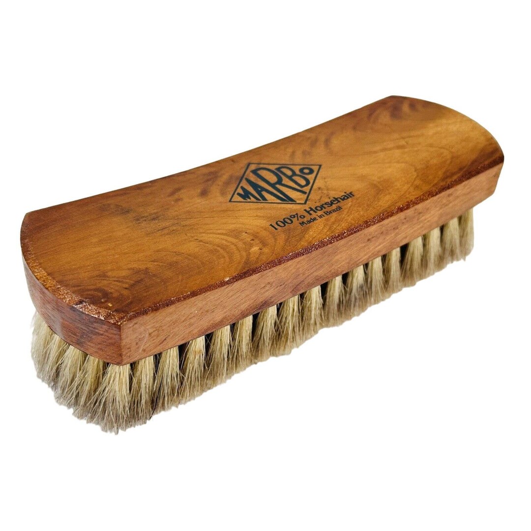 Vintage MARBO 8 Shoe Shine Brush 100 Horsehair Bristles Etsy