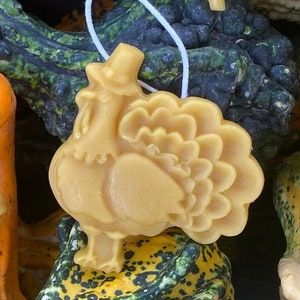 Beeswax Thanksgiving Turkey Decoration | Autumn Wall Art | Handcrafted Thanksgiving Decor | Eco-Friendly Accents
