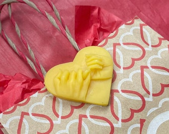 Hands On Heart, Pure Beeswax Valentine's Day Ornament/Gift