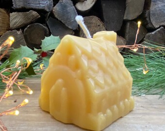 Cozy Cottage Candle/Luminary, Pure Beeswax