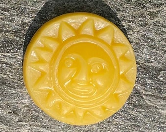 Beeswax Sun Ornament | Pure Beeswax Wall Decor | Natural Beeswax Wall Hang | Beeswax Home Decorations | Astrology Decor
