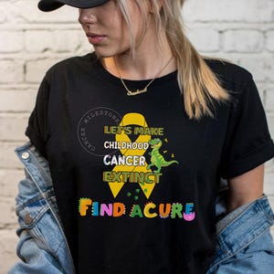 Make Childhood Cancer Extinct TShirt/Pediatric Cancer Fighter Survivor Warrior Chemo Treatment Gift Shirt/ChildCancer Research Support Shirt
