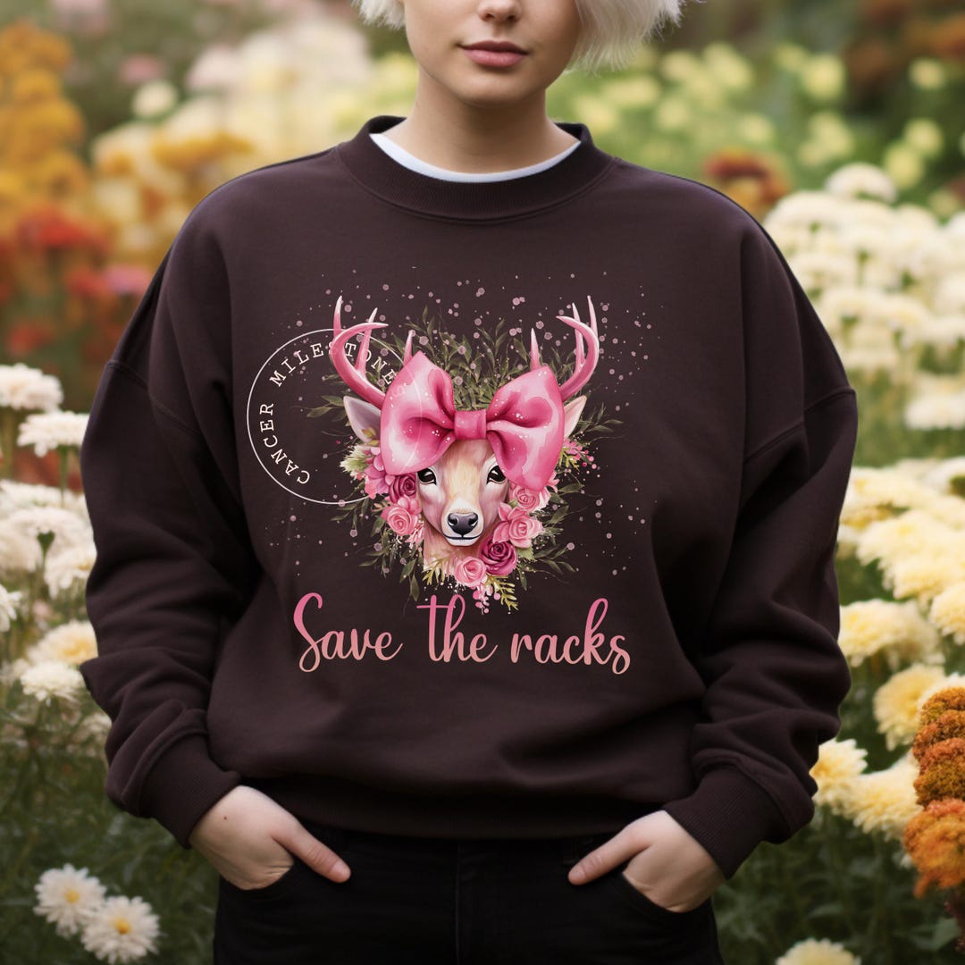 Save the Racks Breast Cancer Awareness Sweatshirt/coquette Mastectomy ...