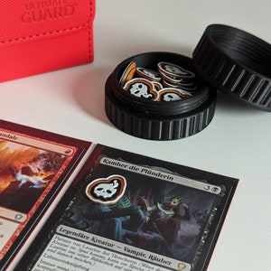 Contador de Finalidad - Magic The Gathering | Accesorios MTG | incluyendo caso | Impreso en 3D | Multicolor