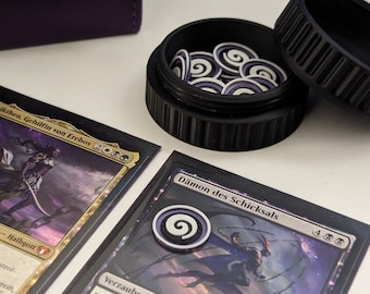 Stun Counter/Stun Tokens - Magic The Gathering | MTG Accessories | including case | 3D printed | Multicolored