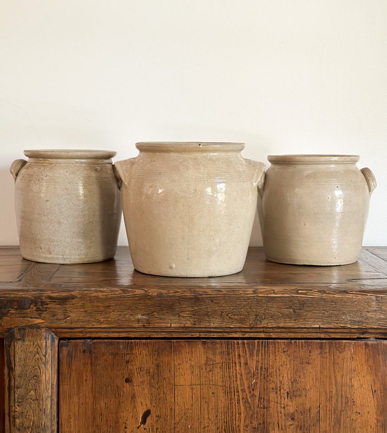 Large Antique French Confit Jars Etsy