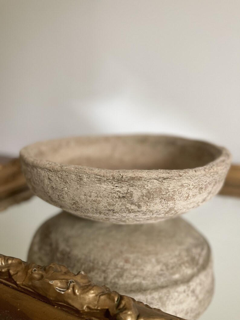 Vintage Paper Mache Bowls Etsy