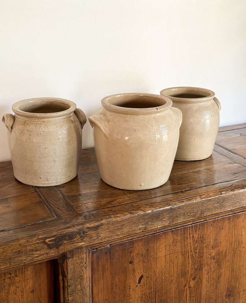 Large Antique French Confit Jars Etsy