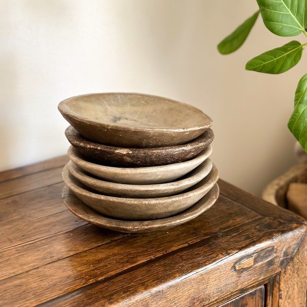 Vintage rustic marble bowls