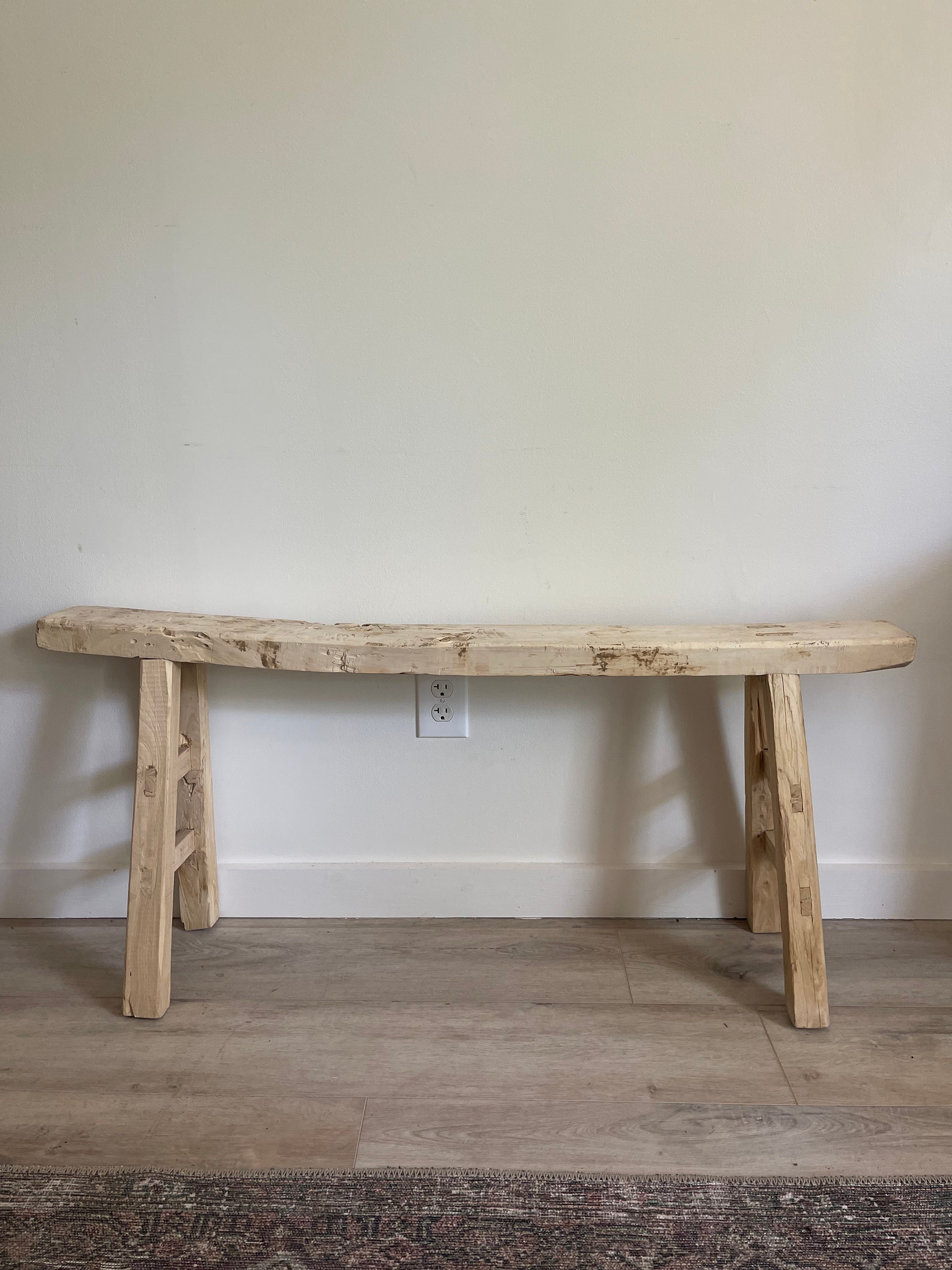 Skinny Elm Bench Etsy