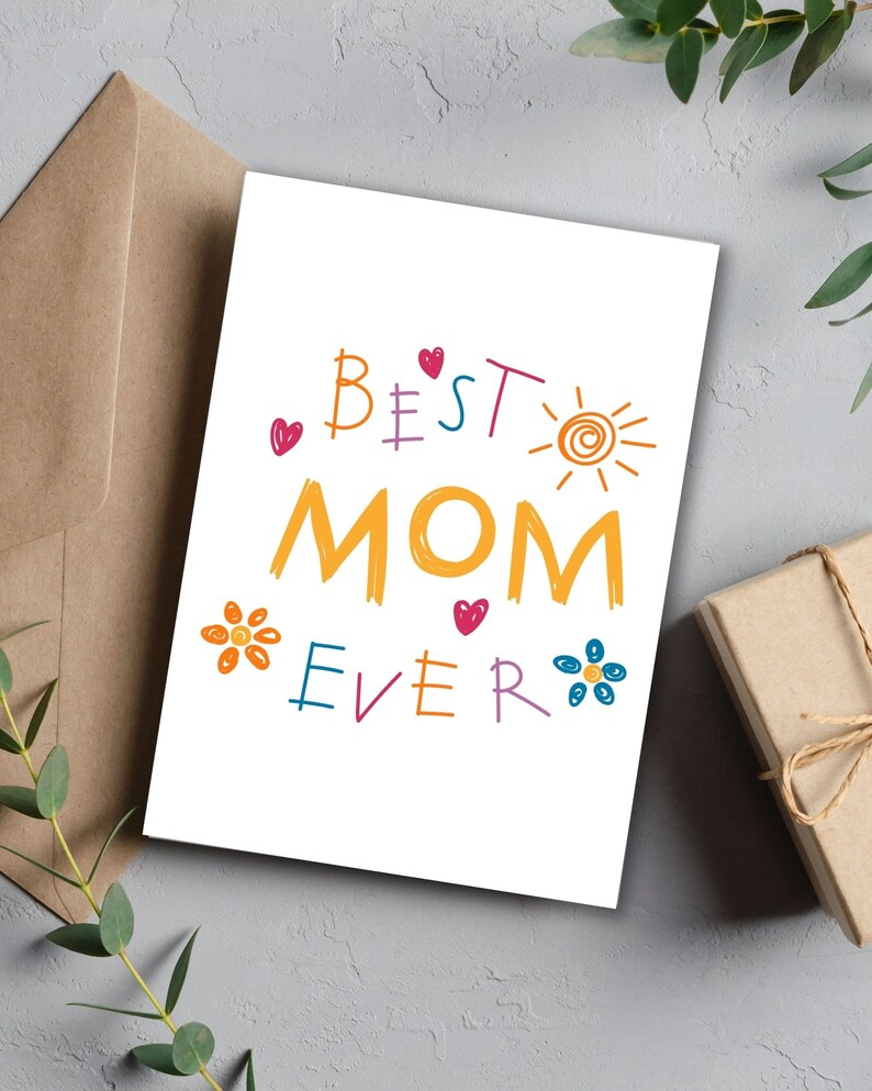 Printable Cards Mom Birthday DIGITAL Printable Mothers Day - Etsy