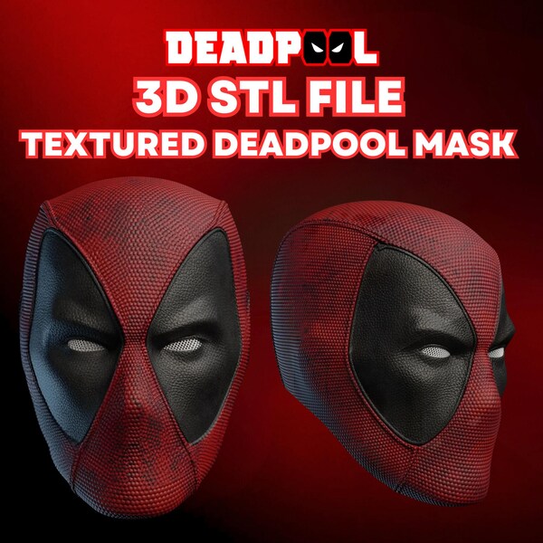 3d Print File Deadpool Helmet Etsy