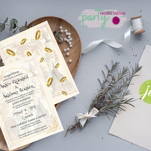 EDITIERBARE Fantasy Hochzeitseinladung, DIY, Fandom, Digital Download, Instant, Printable