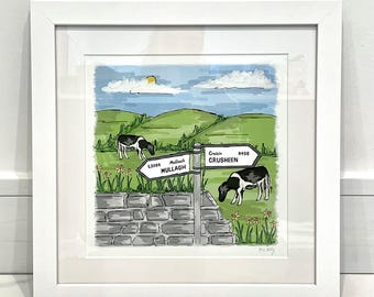 Personalised Location Signpost Print