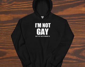 No soy gay pero mi novio es sudadera con capucha