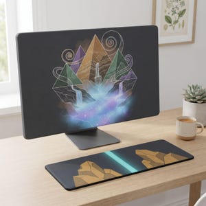 Capa protetora para tela de computador, acessórios para teclado de mesa | Presente corporativo para gerente de projetos e Scrum Master