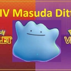 Ditto Shiny 6Ivs, Any Nature, HA, Language, Level 100 - Scarlet and Violet  - PokeFlash