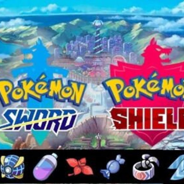 Pokemon Sword and Shield Any Item,Ability Patch,TM,Gold Bottle Cap- SAME DAY*