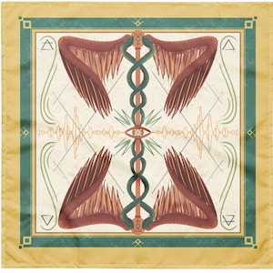 Hermes Tarot Cloth | Altar Cloth | Perfect for Tarot Readers, Witches, Pagans, & Astrologers
