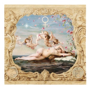 Goddess Venus Tarot Cloth | Celestial Elegance for the Modern Mystic