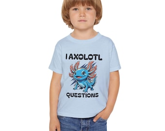 I Axolotl Questions-T-shirt voor peuters Leuk Axolotl Graphic T-shirt cadeau voor peuter uniseks peuter T-shirt