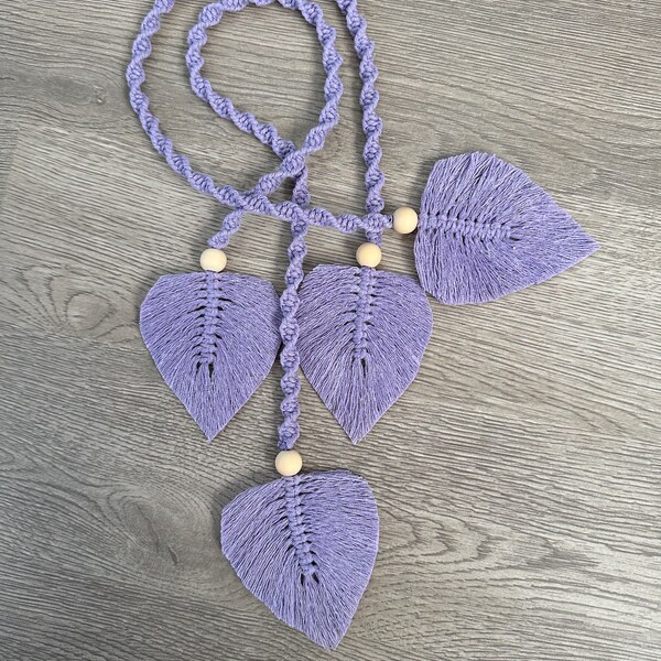 Macrame Curtain Tieback