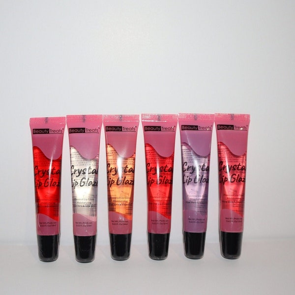 Beauty Treats Crystal Lip Glaze, Flavored Lip gloss, Aloe Vera & Vitamin E, Lipgloss