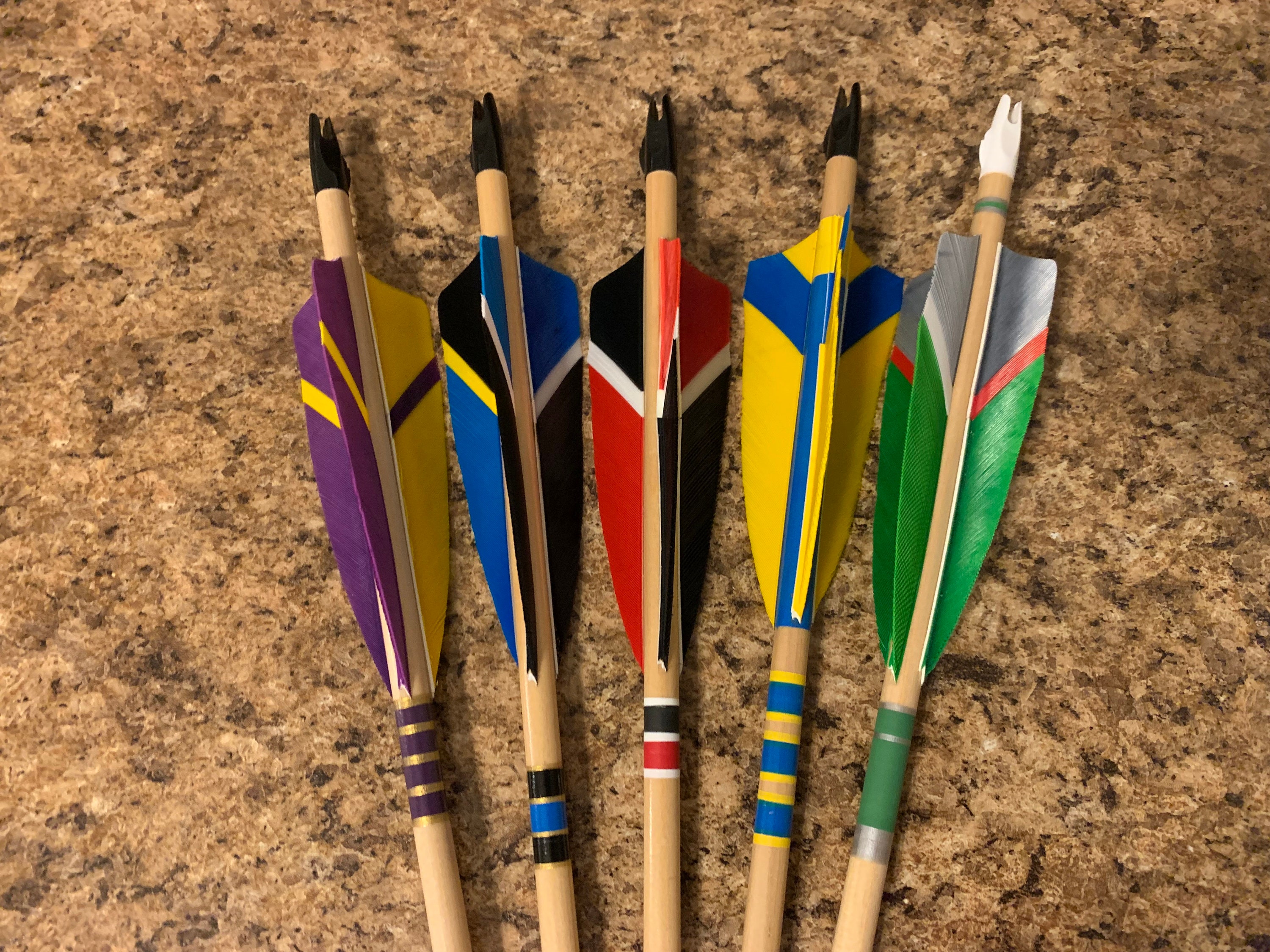 Build Your Own Dozen Custom 3 Fletch Spliced Wood Arrows - Etsy