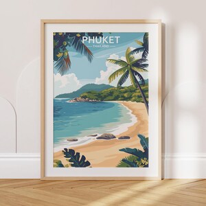 Phuket Travel Poster Phuket Travel Print Thailand Travel Poster Thailand Travel Print Wall Art Decor gift present home decor