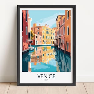 Venice Travel Poster Venice Travel Print Italy Travel Poster Italy Travel Print Wall Art Decor gift present home decor