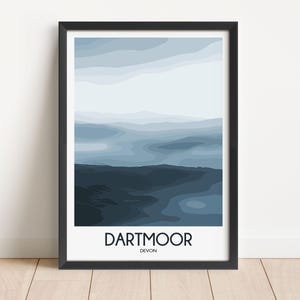 Dartmoor Travel Poster: Devon Wall Art Print