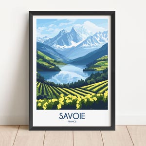 Savoie Travel Poster Savoie Travel Print France Travel Poster France Travel Print Wall Art Decor gift present home decor