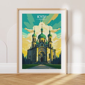 Kyiv Travel Poster Kyiv Travel Print Ukraine Travel Poster Ukraine Travel Print Wall Art Decor gift present home decor