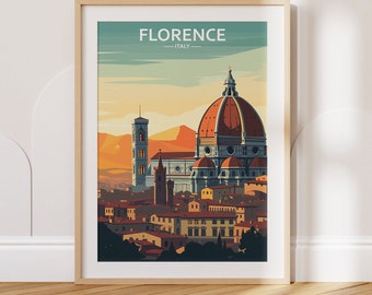 Florence Travel Poster Florence Travel Print Italy Travel Poster Italy Travel Print Wall Art Decor gift present home decor