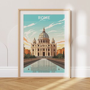 Rome Travel Poster Rome Travel Print Italy Travel Poster Italy Travel Print Wall Art Decor gift present home decor