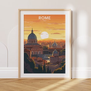 Rome Travel Poster Rome Travel Print Italy Travel Poster Italy Travel Print Wall Art Decor gift present home decor