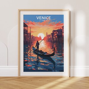 Venice Travel Poster Venice Travel Print Italy Travel Poster Italy Travel Print Wall Art Decor gift present home decor