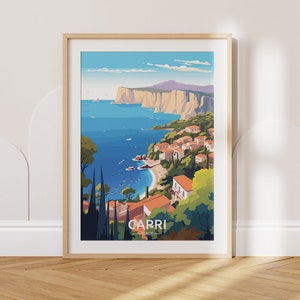 Capri Travel Poster Capri Travel Print Italy Travel Poster Italy Travel Print Wall Art Decor gift present home decor