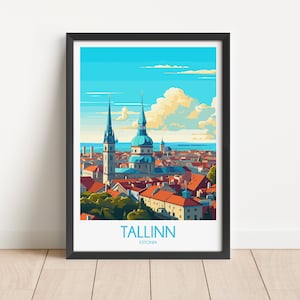 Tallinn Travel Poster Tallinn Travel Print Estonia Travel Poster Estonia Travel Print Wall Art Art Decor gift present home decor