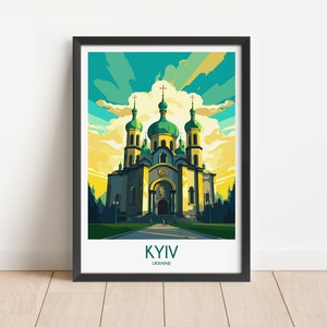 Kyiv Travel Poster Kyiv Travel Print Ukraine Travel Poster Ukraine Travel Print Wall Art Art Decor gift present home decor