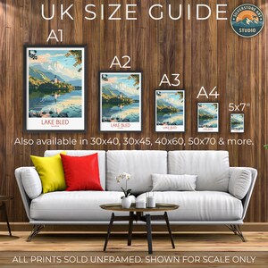 Lake Bled Slovenia Travel Poster Print image 6