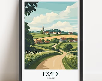 Essex Travel Poster: Vintage England Art Print