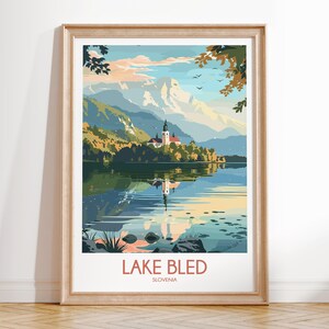 Lake Bled Slovenia Travel Poster Print image 11